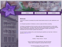 Tablet Screenshot of garrisoncounselingservices.com